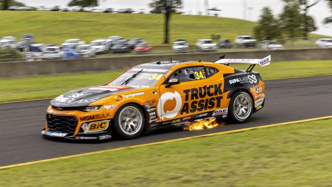 Matt Stone Racing No. 34 Chevrolet Camaro driven by Jack Le Brocq during the Supercars official test day at Sydney Motor Sport Park. Photo: Mark Horsburgh