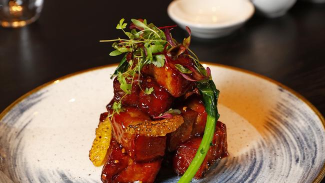 Crispy Pork Belly at Jinja. Picture: Richard Dobson