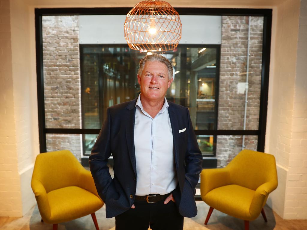 5/2/19: PMP CEO Kevin Slaven at their Sydney offices. They're consolidating its businesses and rebranding the entire group to Ovato. John Feder/The Australian.