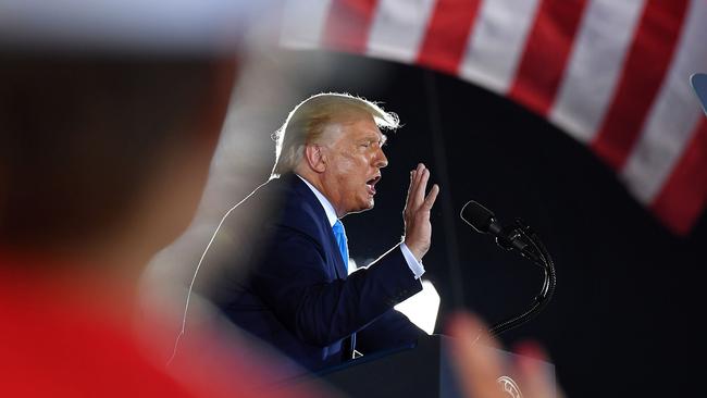 Donald Trump campaigning in Latrobe, Pennsylvania. Picture: AFP