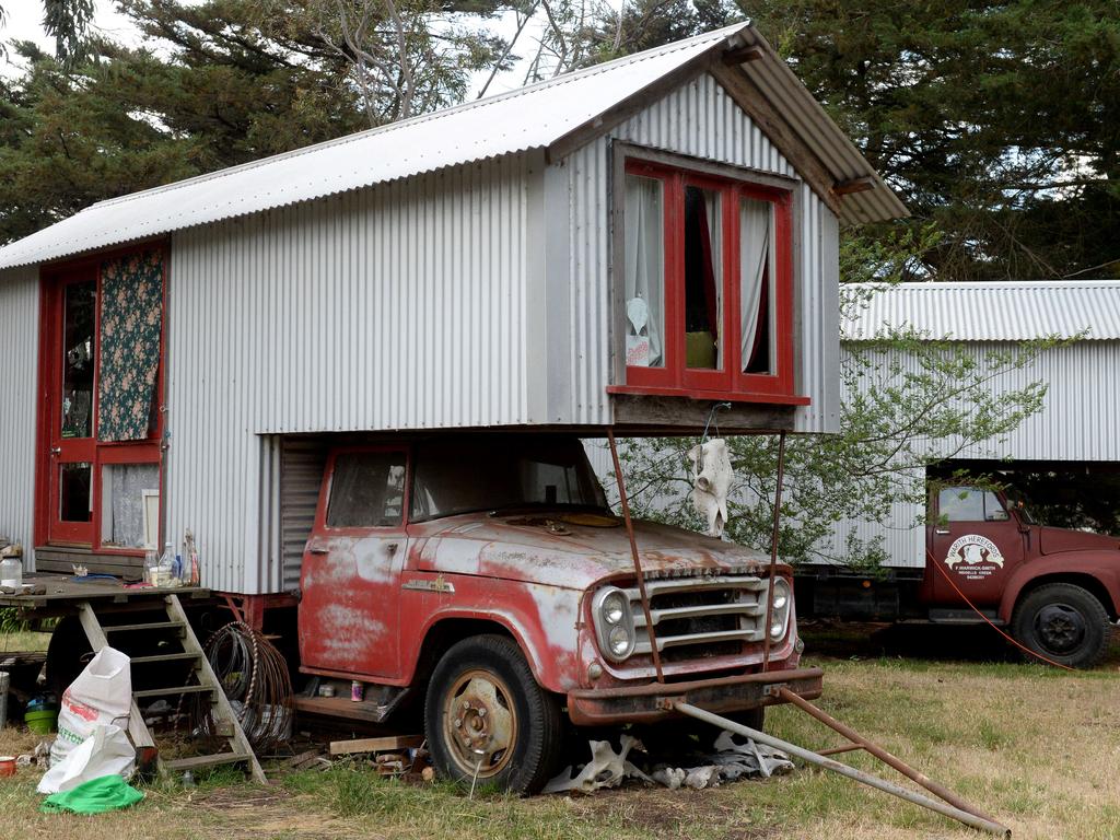 Rob Scott’s children each had their own studio truck. Picture: Kylie Else