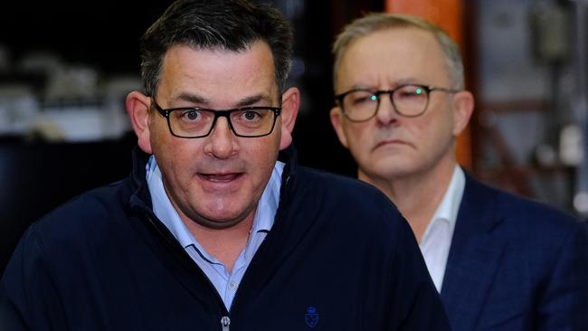 Prime Minister Anthony Albanese has backed Daniel Andrews. Picture: Luis Enrique Ascui