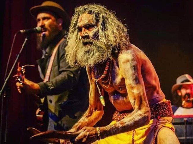 Uncle Peter performs at Bluesfest. He's recently undergone an amputation and a fundraiser launched to support him has been drawing huge support.