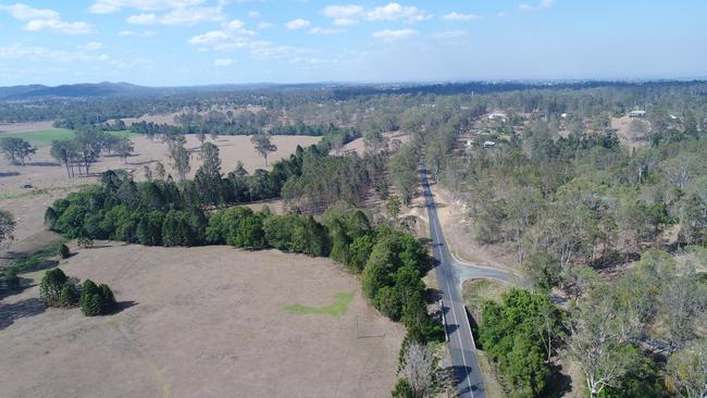 Aerial footage of Pie Creek as you enter the township from Eel Creek Road. The township is extremely dry and in need of some rainfall. This photo was taken on Tuesday November 26. Photo: Philippe Coquerand