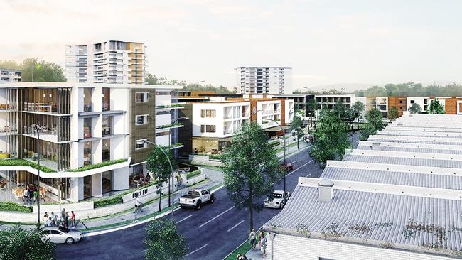 An artist’s impression of future residences in Frenchs Forest. Picture: Supplied