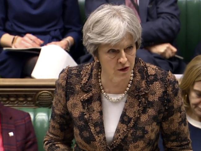 British Prime Minister Theresa May said her government has concluded it is “highly likely” Russia is responsible for the poisoning of the ex-spy and his daughter. Picture: PA/AP