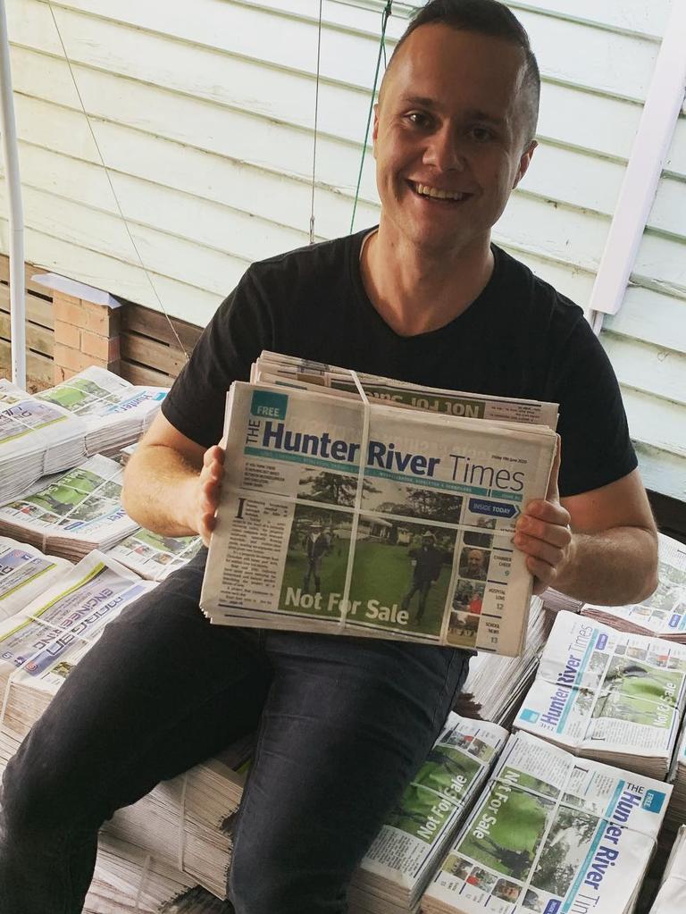 Alex Tigani is deputy editor of the Hunter River Times. Picture: Instagram.