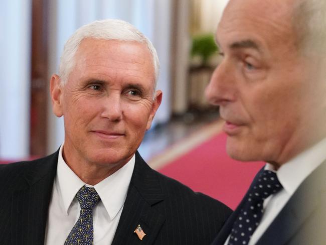 US Vice President Mike Pence and White House Chief of Staff John Kelly. Picture: Mandel Ngan