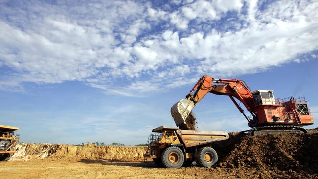 Heavy machinery operates at ERA’s Ranger uranium mine.