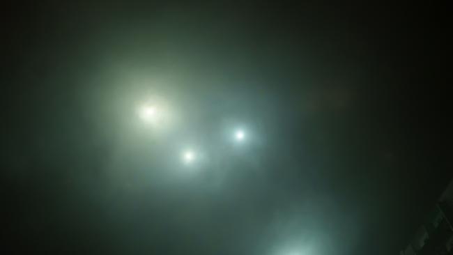 File photo of undefined lights in the sky. Mr Moir has shared terrifying encounters with the paranormal in his podcast including an upcoming episode about an Indigenous man’s encounter with Australia’s famous Min Min lights. Picture: iStock