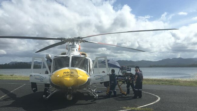 The RACQ CQ Rescue chopper. Picture: RACQ CQ Rescue