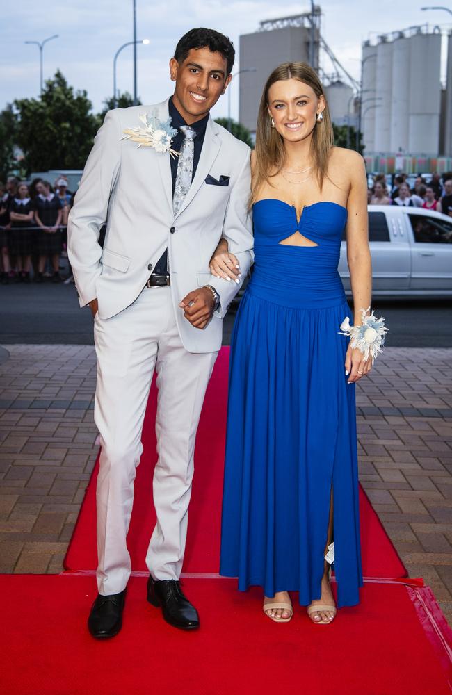 Gautam Malhotra and Mia Pratt at Toowoomba Grammar School formal at Rumours International, Wednesday, November 15, 2023. Picture: Kevin Farmer