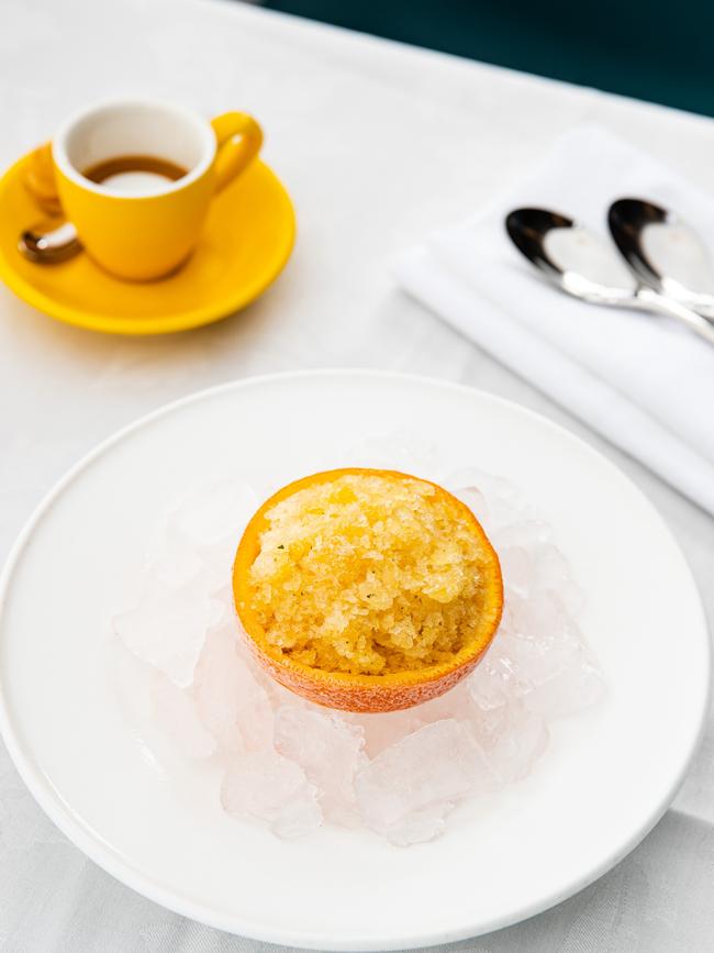 The hibiscus and orange granita. Picture: Nikki To