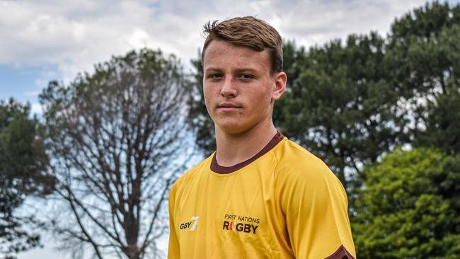 Young footballer Harley Lester has made the First Nations rugby team. Pic: Rugby Australia