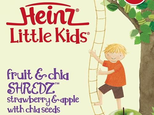 Heinz Little Kids Fruit and Chia Shredz Strawberry and Apple with Chia Seeds