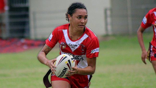 South Grafton rugby player Shellie Long was part of a combined tackle side last year.