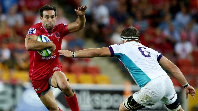 Former Reds speedster Rod Davies could be drafted into the Australian sevens team. Picture: Darren England.