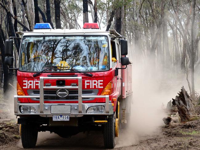 Lancefield Fires. Ralton Phillips on his Lancefield property. generic fire, bush fire, CFA, file pic, fire truckPICTURE: ZOE PHILLIPS