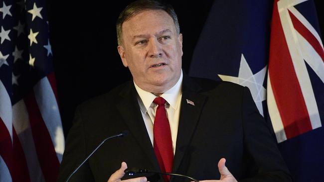 US Secretary of State Mike Pompeo. Picture: AAP