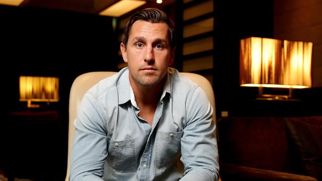 Sydney Roosters Mitchell Pearce interview at Sofitel Hotel,Sydney .Picture Gregg Porteous