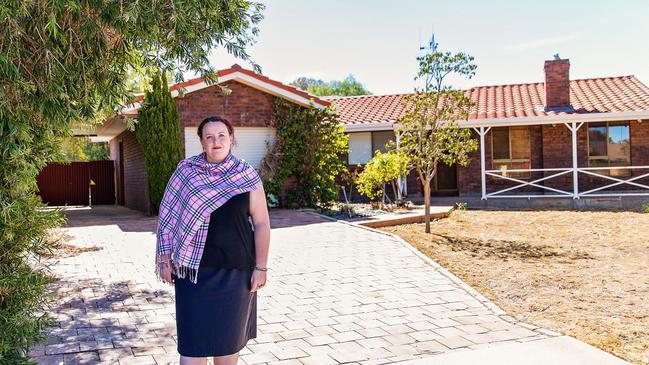 Far West Law Society President Rachel Storey outside the Magistrates residence in Broken Hill. Picture: Pennie Hall.