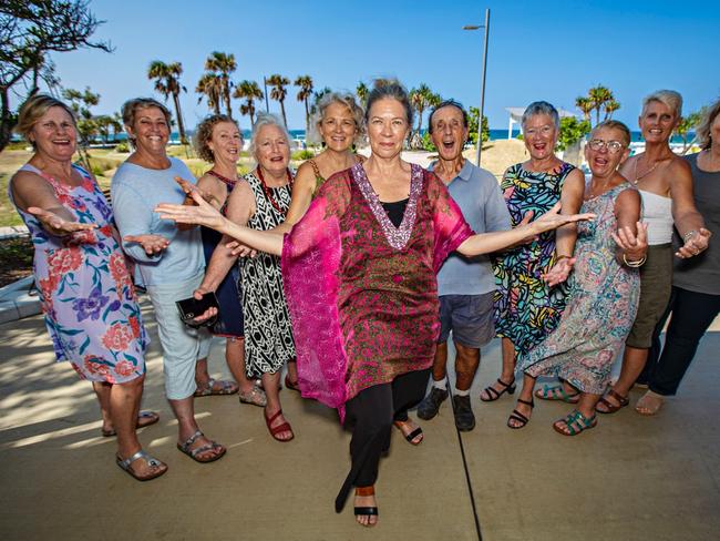 Big Sing Workshop from left Wendy Hawkins, Jennie Kemp, Leane Kamdour, Fahey Geddes, Bev Love, Janet Swain, Ken Rides, Robyn Phillips, Annette Rooney, Jenny Everingham, Brenda Connelly