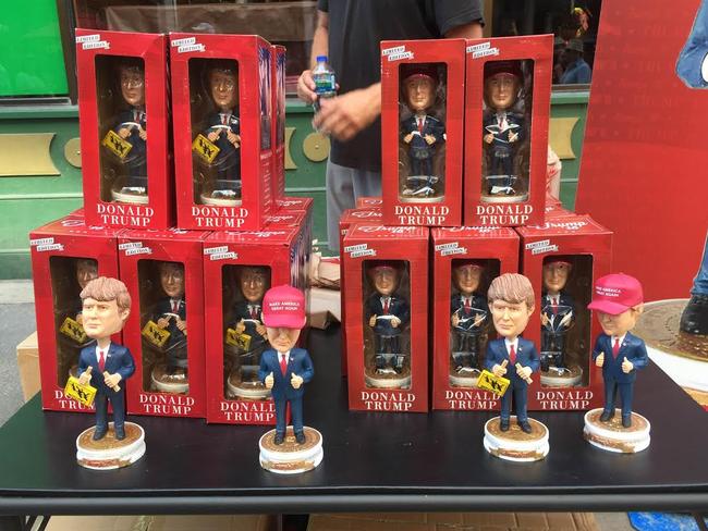 Donald Trump bobbleheads are going for $27 a, erm, head.