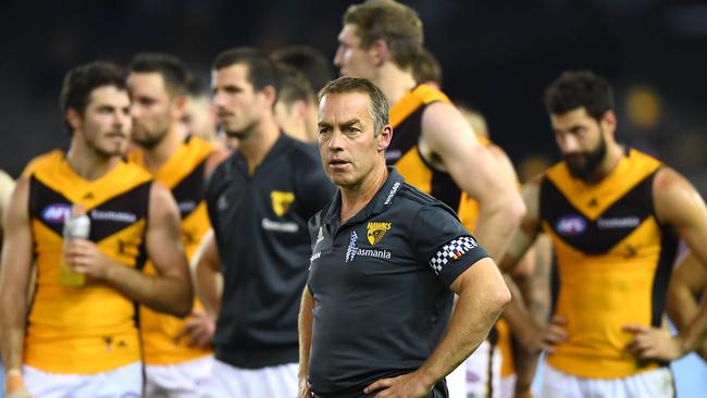 Hawthorn coach Alastair Clarkson’s comments about the new rules were seized on. Picture: Getty Images