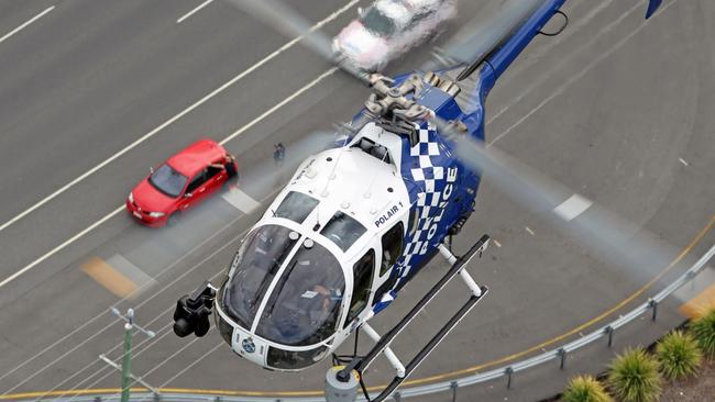 A Queensland Police POLAIR helicopter on the move. File image. Picture: Paul Sadler Photography/QPS