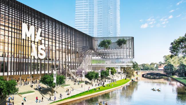 An artist impression of the proposed Powerhouse Museum to be built in Parramatta. Picture: Supplied