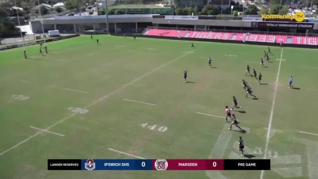 Replay: Langer Reserves grand final - Ipswich SHS v Marsden SHS