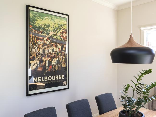 <b>Melbourne print:</b> I will always call Melbourne home. You can see the Shrine of Remembrance in the top corner and it reminds me of the Crowded House song Four Seasons in One Day.