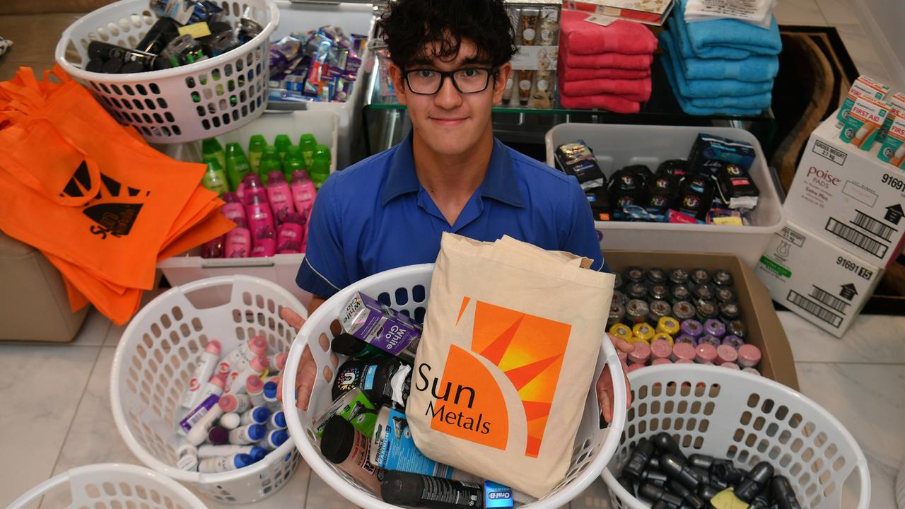 Townsville teen Ethan Cavanagh, 17, has spent every birthday since he was 10 supporting charities. Picture: Evan Morgan