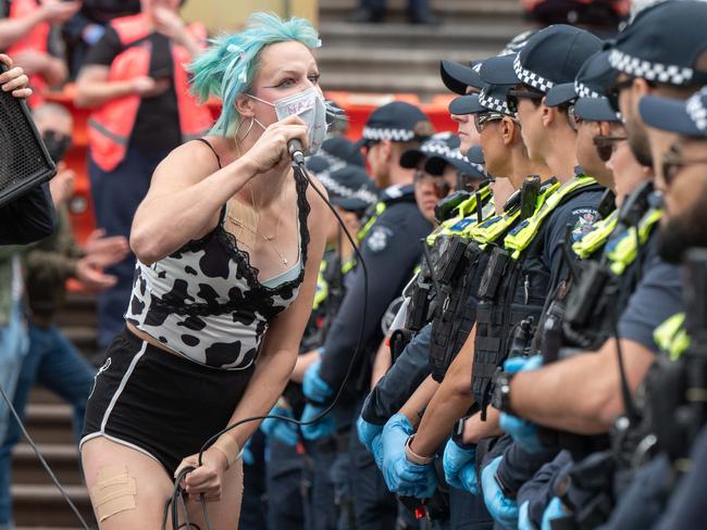 There is an intolerant activist class that feels entitled to block roads and attack ideological opponents. Picture: Tony Gough