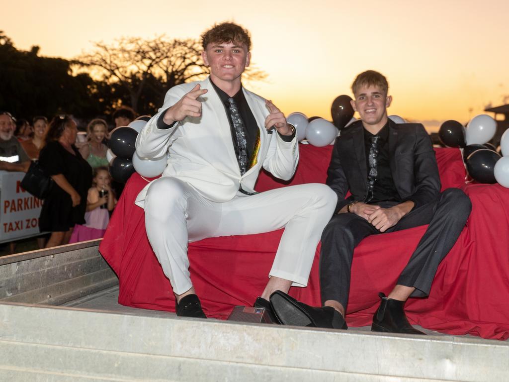 Codi Smith and Connor Smith at Mackay State High School, Mackay Turf Club Saturday 14 October 2023 Picture: Michaela Harlow