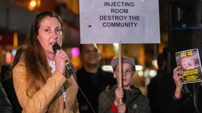 Ms Maynard has been a strong advocate for her local community, including leading the charge against public injecting rooms near schools. Picture: Sarah Matray