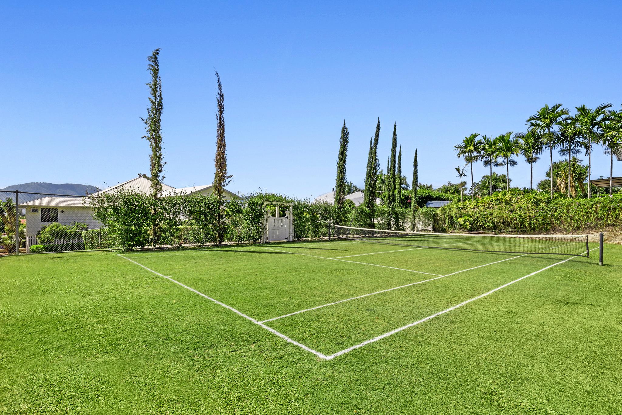 The lawn tennis courts out the back. Picture: Contributed