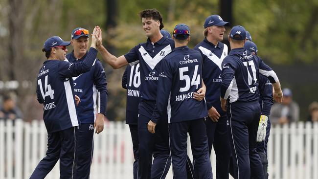 Victoria will chase 126 after Elliott’s seven wickets stunned Tasmania. Picture: Darrian Traynor / Getty Images