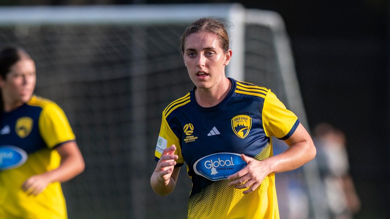 Jayde Lowe has been a key figure in Gold Coast United's midfield this season. Picture: Tim Martorana – TMP Media