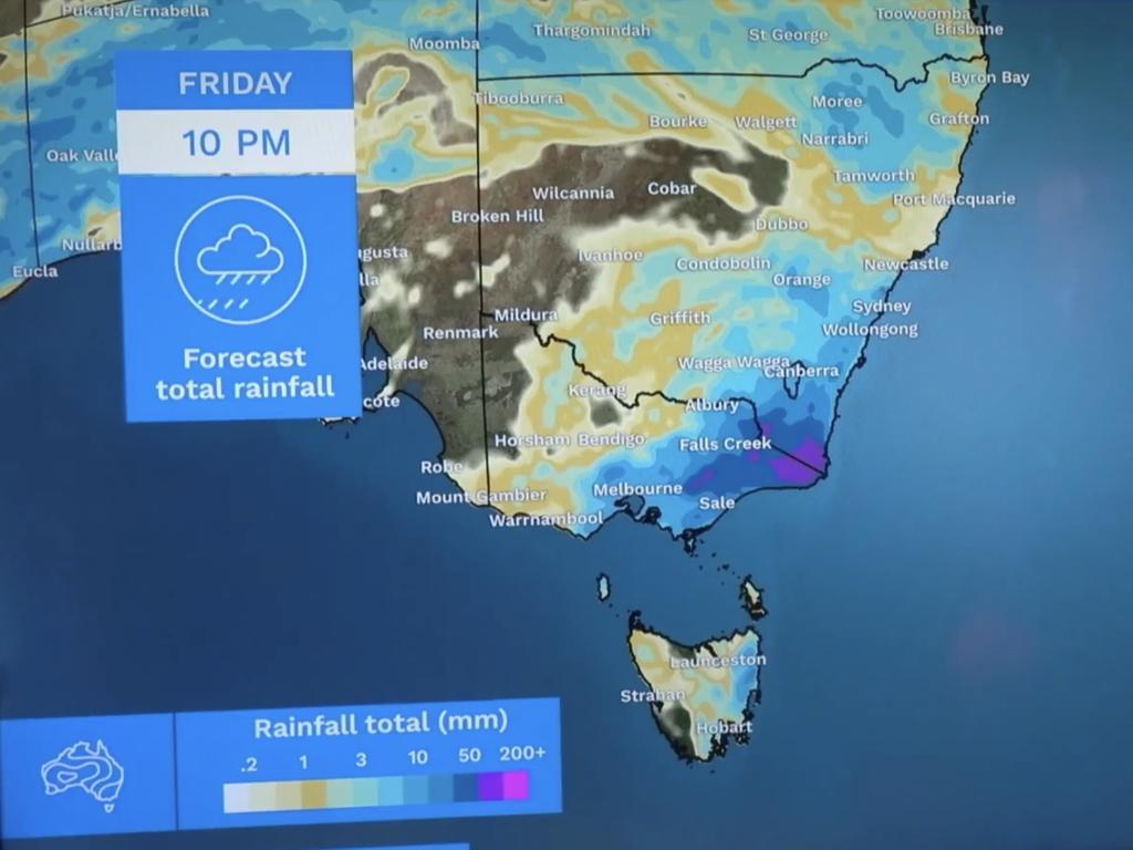 Rainfall totals are expected to be mammoth. Picture: BOM