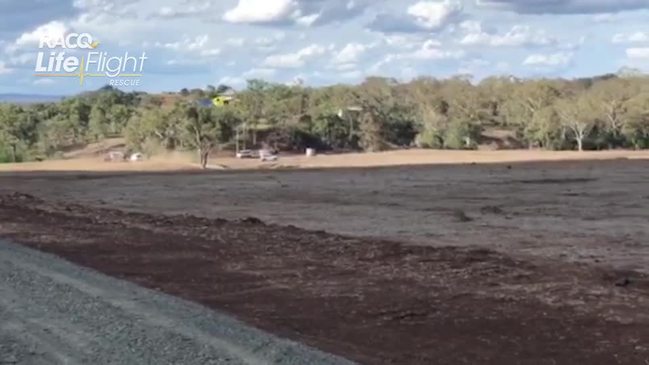 Groom injured in wedding day preparation thanks RACQ LifeFlight Rescue crew