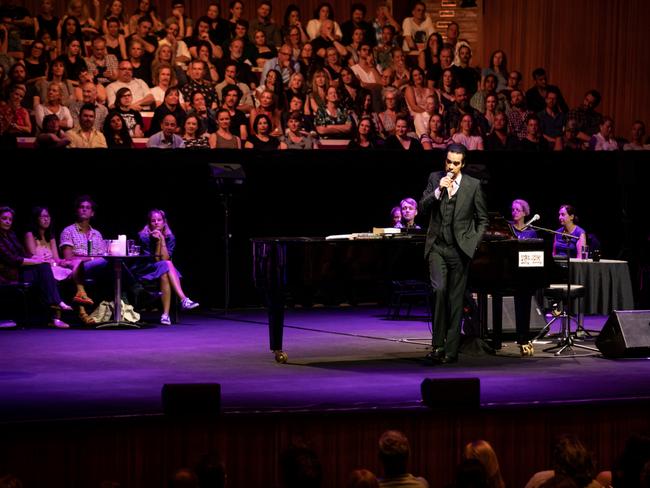 Nick Cave in conversation at the Sydney Opera House. Pictures: Supplied/Daniel Boud