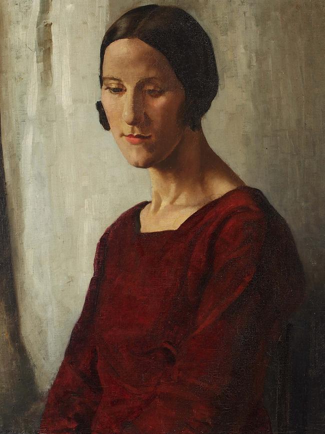 Caroline Barker’s Untitled (life class model), c1925, oil on canvas, gift of the artist, 1982, City of Brisbane Collection, Museum of Brisbane. Photo: Carl Warner