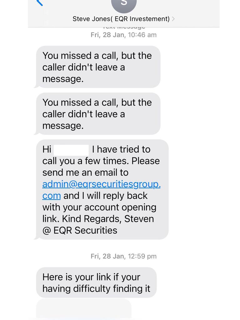 Jim* tried to contact ‘Steve Jones’ but to no avail. Picture: Supplied