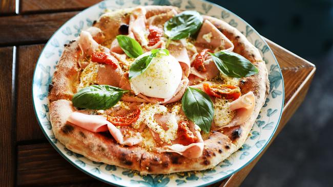 While the chicken schnitzel made headlines, it’s Giuseppe Santoro’s pizza that Moio says is bringing in the customers Picture Rohan Kelly