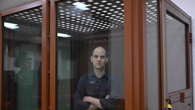 Hearing in the secret trial of falsely accused WSJ reporter Evan Gershkovich brought forward. Picture: Natalia Kolesnikova/AFP