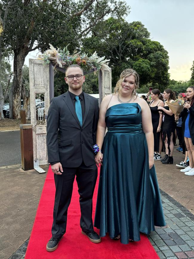 Students arrive at the Hervey Bay State High School formal.