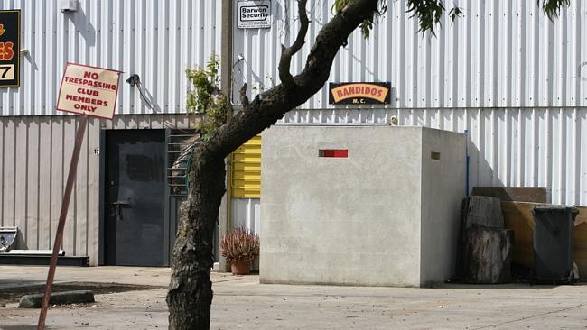  The Bandidos clubhouse in Bayldon Court, Breakwater, a year after the fatal shooting.  