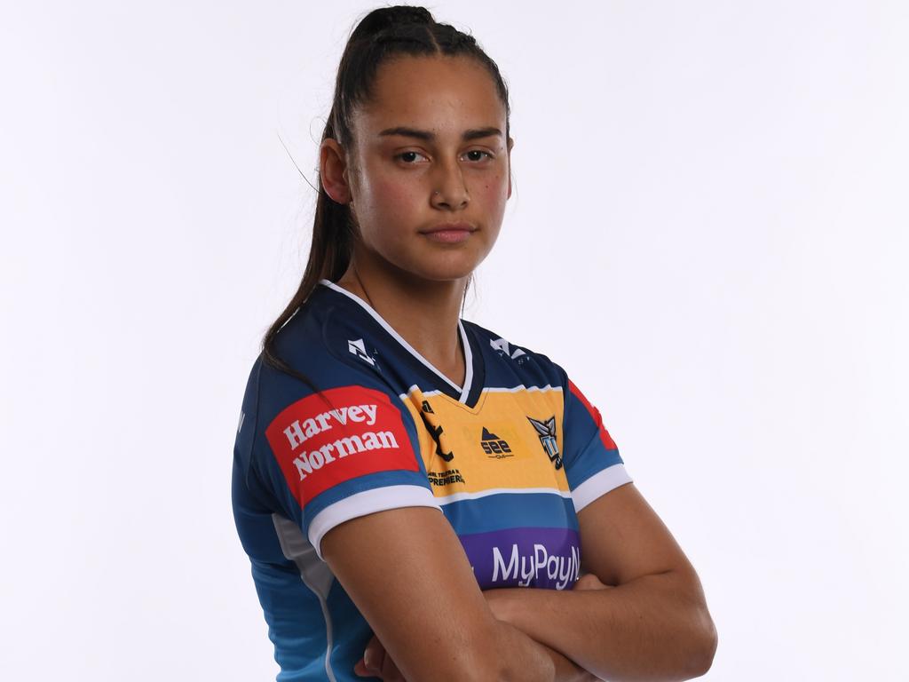 Official Telstra Women's Premiership profile of Karina Brown for Gold Coast  Titans Women