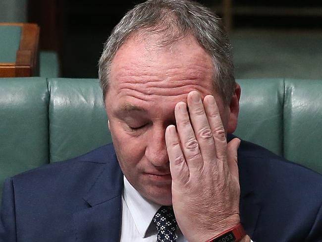 Joyce needs to step out of the spotlight if he wishes to stay in parliament. Picture: Kym Smith